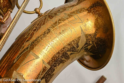 Selmer Balanced Action Tenor Original Lacquer Rare Sunburst American Engraving Recent Overhaul Exceptional!