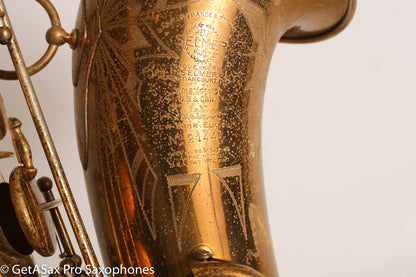 Selmer Balanced Action Tenor Original Lacquer Rare Sunburst American Engraving Fresh Overhaul Exceptional!