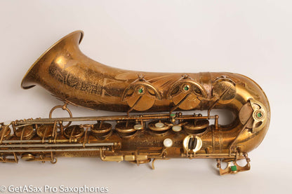 Selmer Balanced Action Tenor Original Lacquer Rare Sunburst American Engraving Fresh Overhaul Exceptional!