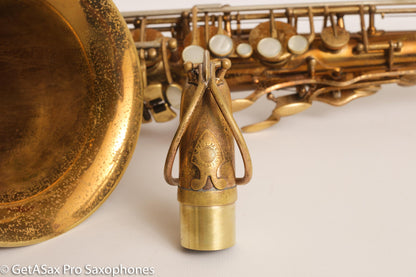 Selmer Balanced Action Tenor Original Lacquer Rare Sunburst American Engraving Fresh Overhaul Exceptional!