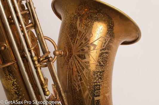 Selmer Balanced Action Tenor Original Lacquer Rare Sunburst American Engraving Recent Overhaul Exceptional!