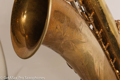 Selmer Balanced Action Tenor Original Lacquer Rare Sunburst American Engraving Fresh Overhaul Exceptional!