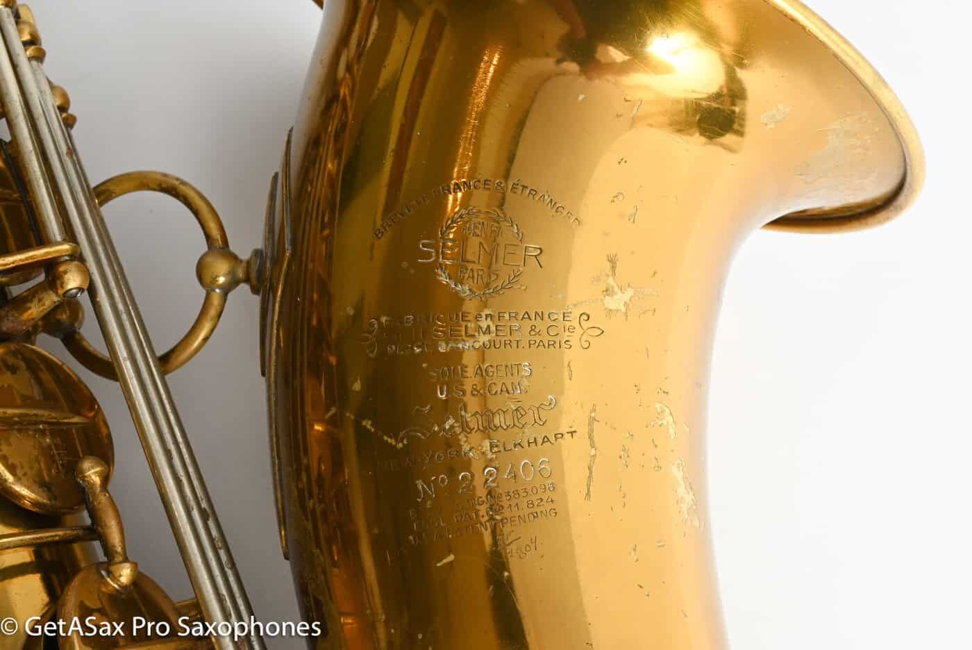 Selmer Balanced Action Tenor Relacquered Overhauled Big Sound!  22406