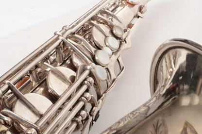 Selmer Balanced Action Tenor 1940 Silver Replate Extra Engraving Amazing Player 29738