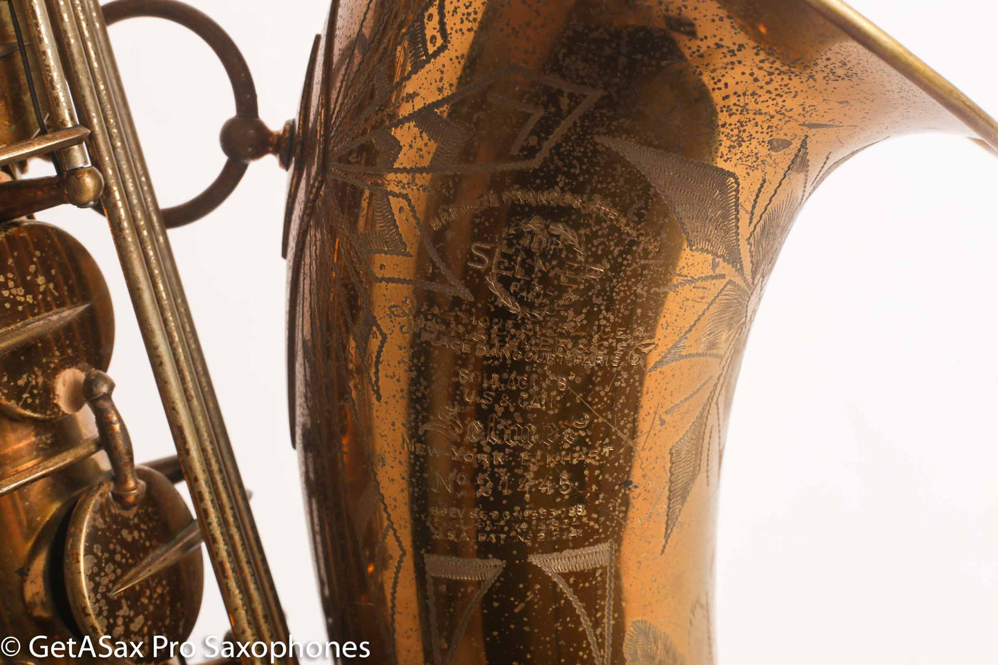 Selmer Balanced Action Tenor Original Lacquer Rare Sunburst American Engraving Recent Overhaul Exceptional!