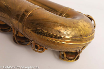 Selmer Balanced Action Tenor Original Lacquer Rare Sunburst American Engraving Recent Overhaul Exceptional!