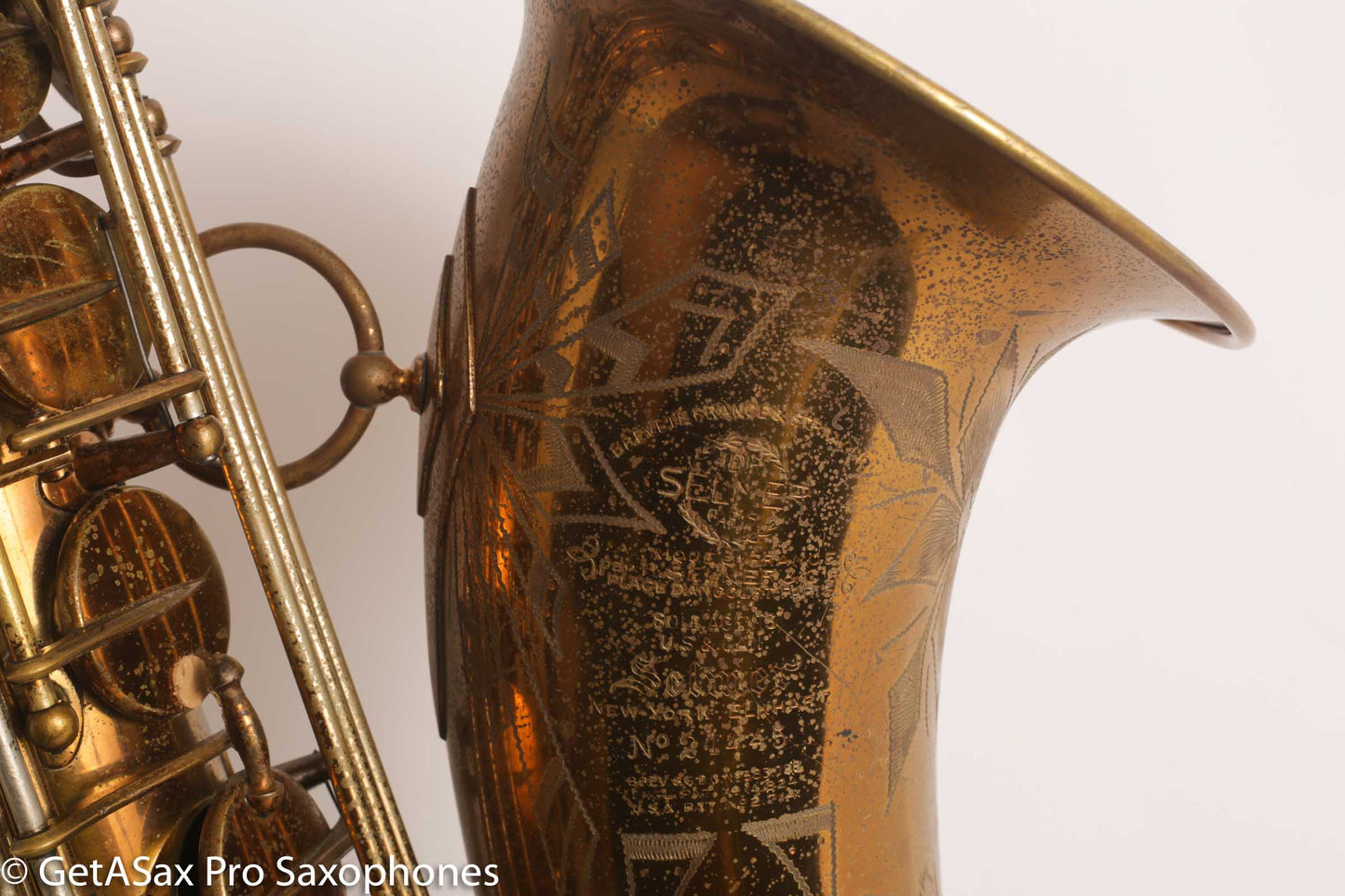 Selmer Balanced Action Tenor Original Lacquer Rare Sunburst American Engraving Recent Overhaul Exceptional!