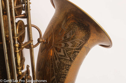 Selmer Balanced Action Tenor Original Lacquer Rare Sunburst American Engraving Recent Overhaul Exceptional!