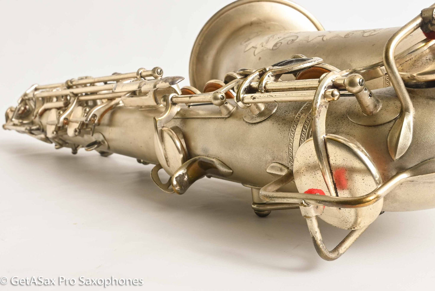 Selmer Cigar Cutter Alto Original Satin Silver Plate Mark VI Neck 14922