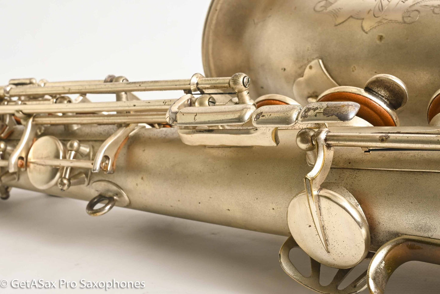 Selmer Cigar Cutter Alto Original Satin Silver Plate Mark VI Neck 14922