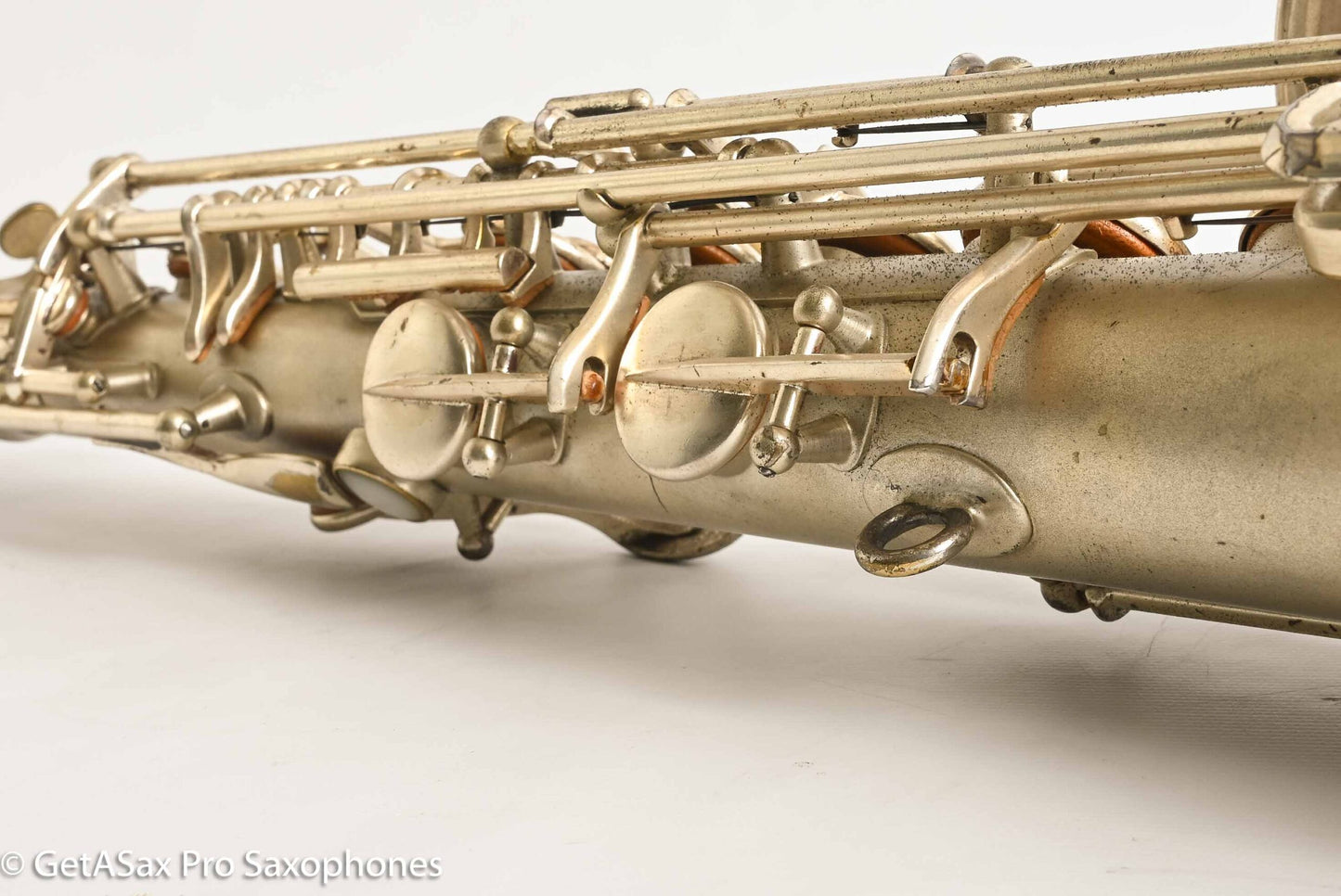 Selmer Cigar Cutter Alto Original Satin Silver Plate Mark VI Neck 14922