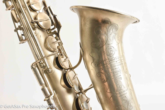 Selmer Cigar Cutter Alto Original Satin Silver Plate Mark VI Neck 14922