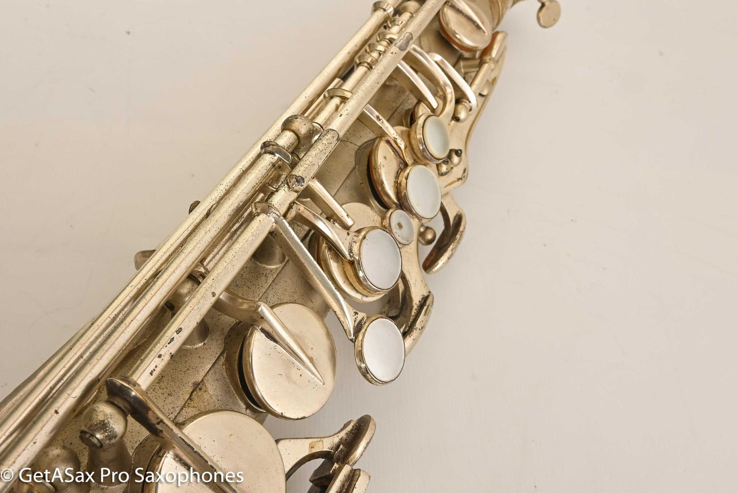 Selmer Cigar Cutter Alto Original Satin Silver Plate Mark VI Neck 14922