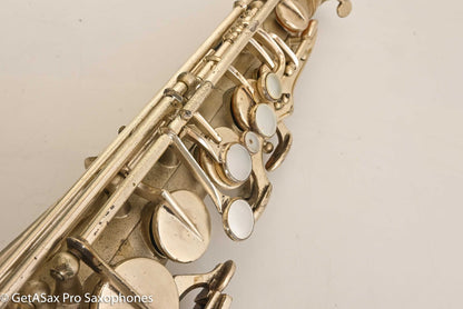 Selmer Cigar Cutter Alto Original Satin Silver Plate Mark VI Neck 14922