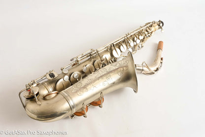 Selmer Cigar Cutter Alto Original Satin Silver Plate Mark VI Neck 14922