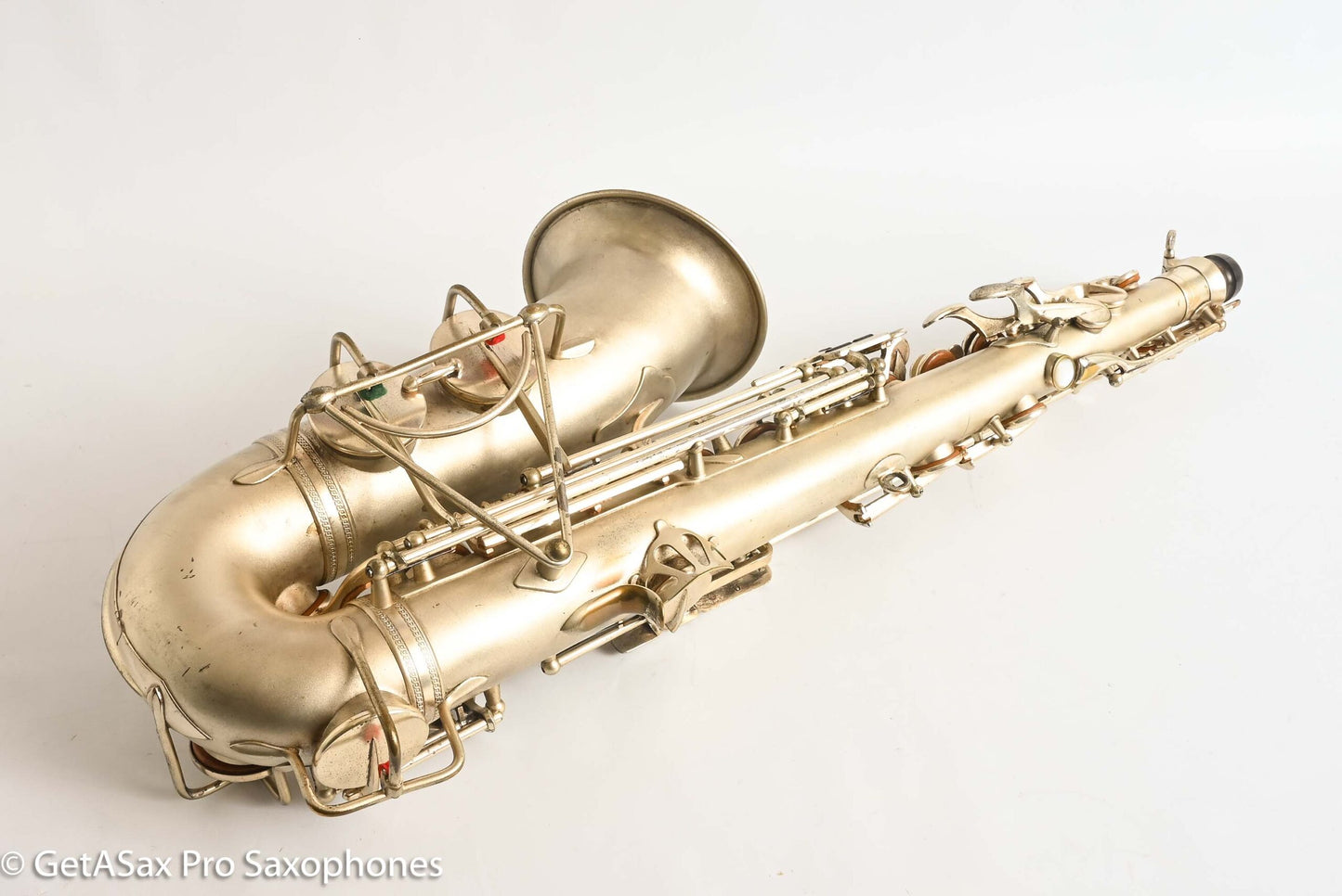 Selmer Cigar Cutter Alto Original Satin Silver Plate Mark VI Neck 14922