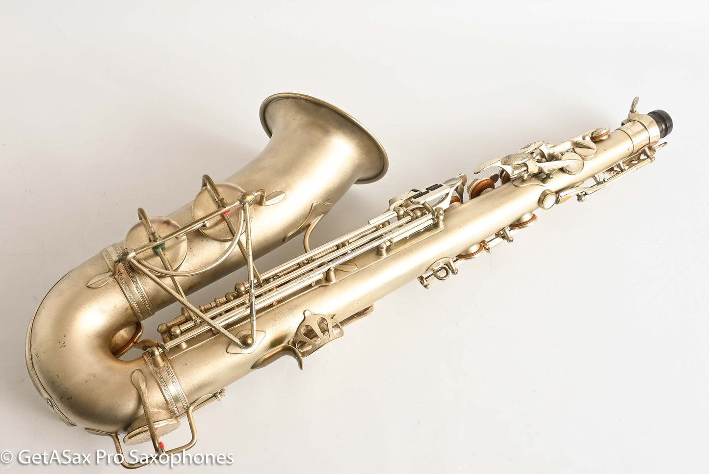 Selmer Cigar Cutter Alto Original Satin Silver Plate Mark VI Neck 14922