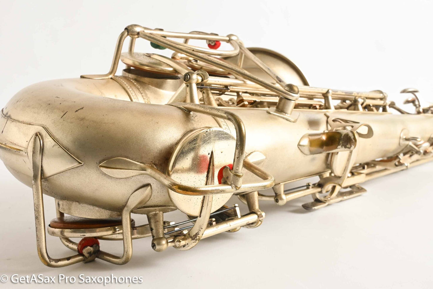 Selmer Cigar Cutter Alto Original Satin Silver Plate Mark VI Neck 14922