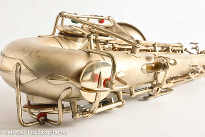 Selmer Cigar Cutter Alto Original Satin Silver Plate Mark VI Neck 14922