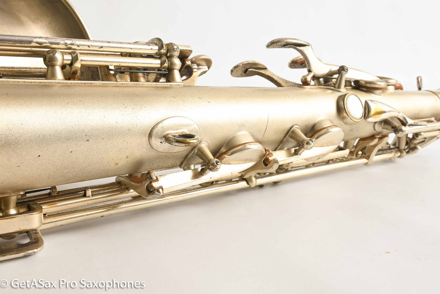 Selmer Cigar Cutter Alto Original Satin Silver Plate Mark VI Neck 14922