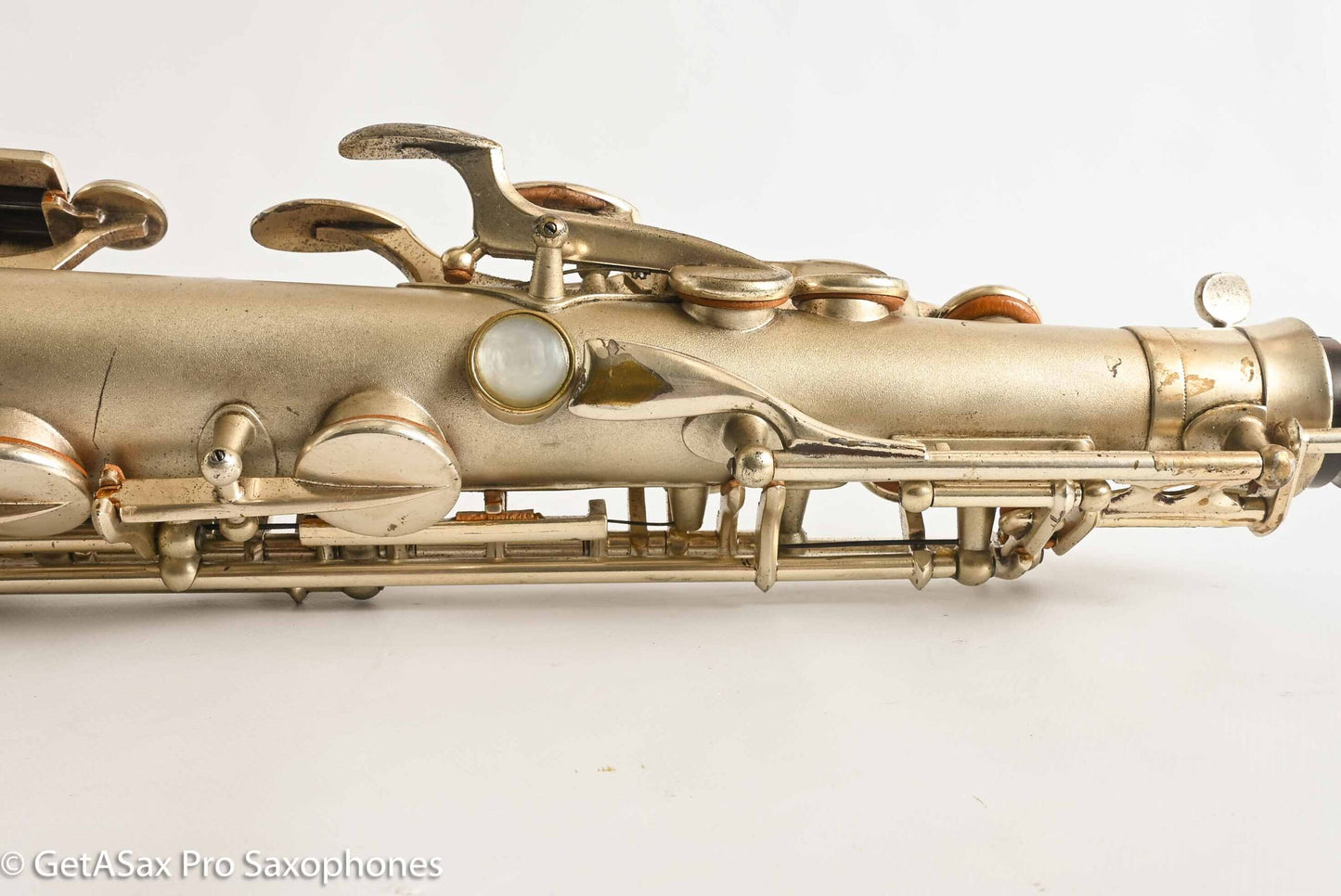 Selmer Cigar Cutter Alto Original Satin Silver Plate Mark VI Neck 14922