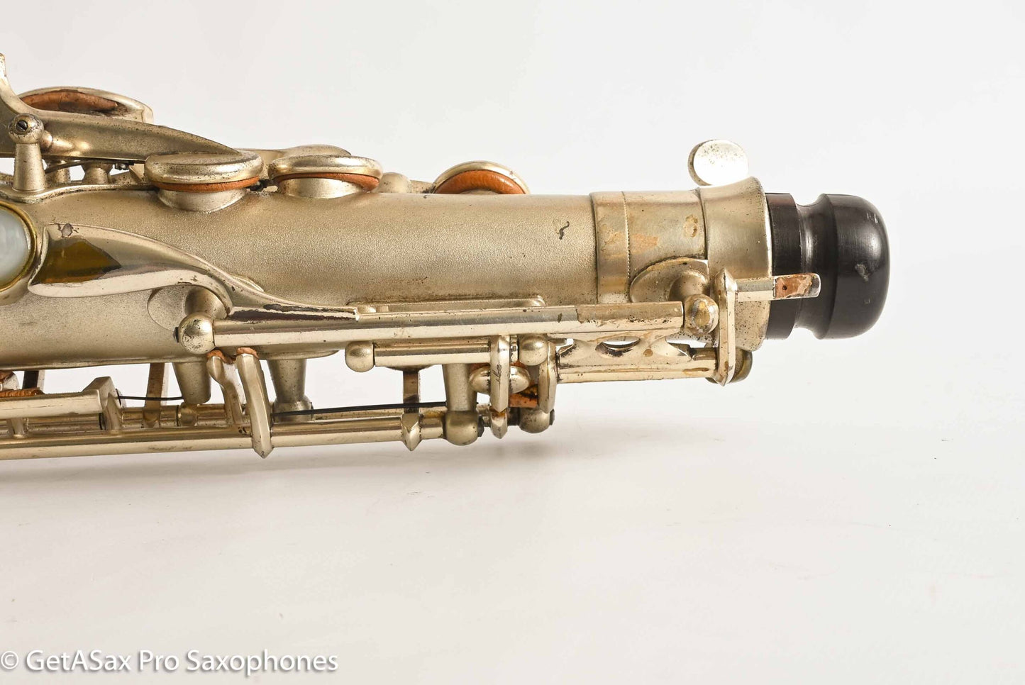 Selmer Cigar Cutter Alto Original Satin Silver Plate Mark VI Neck 14922