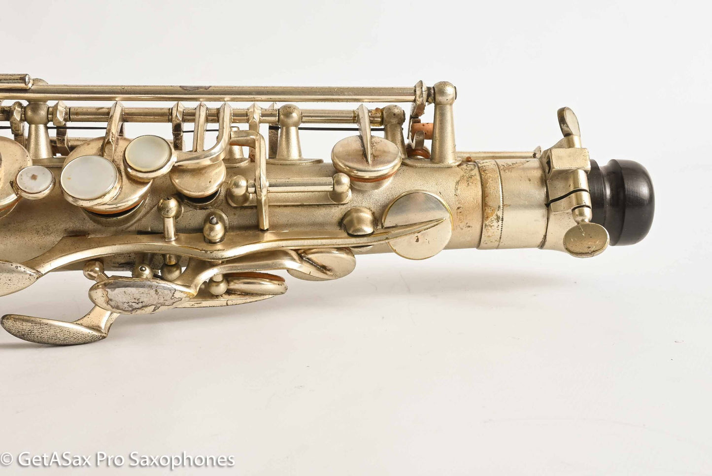 Selmer Cigar Cutter Alto Original Satin Silver Plate Mark VI Neck 14922