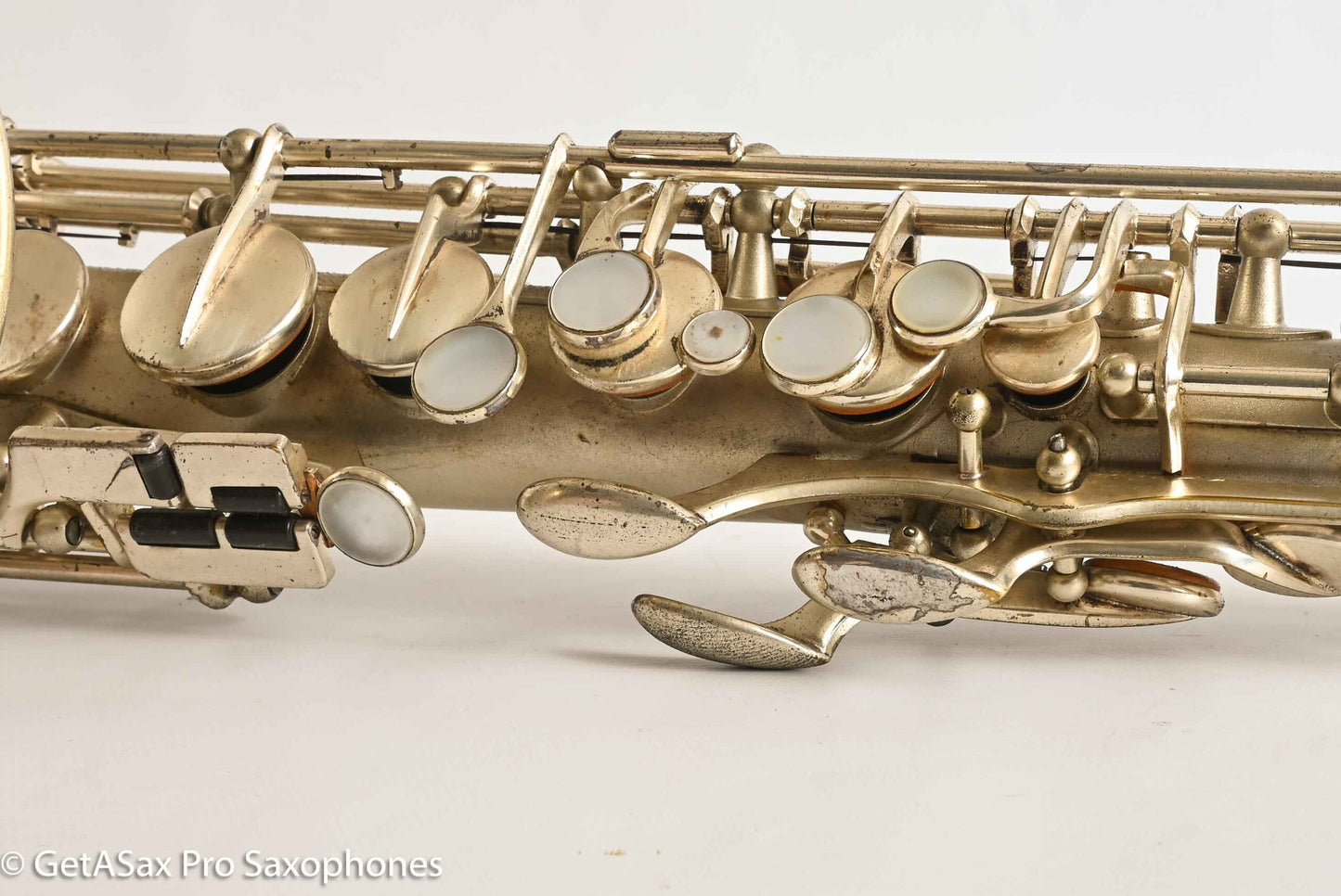 Selmer Cigar Cutter Alto Original Satin Silver Plate Mark VI Neck 14922