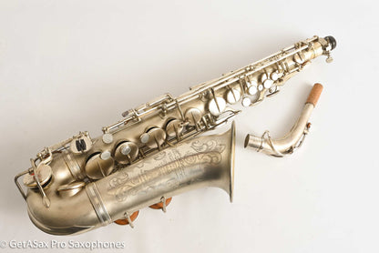 Selmer Cigar Cutter Alto Original Satin Silver Plate Mark VI Neck 14922