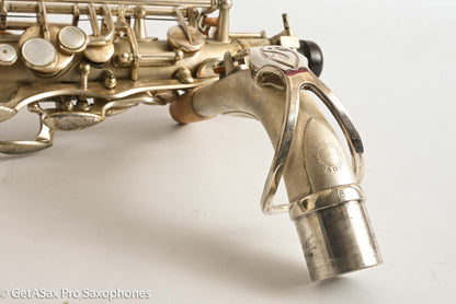 Selmer Cigar Cutter Alto Original Satin Silver Plate Mark VI Neck 14922