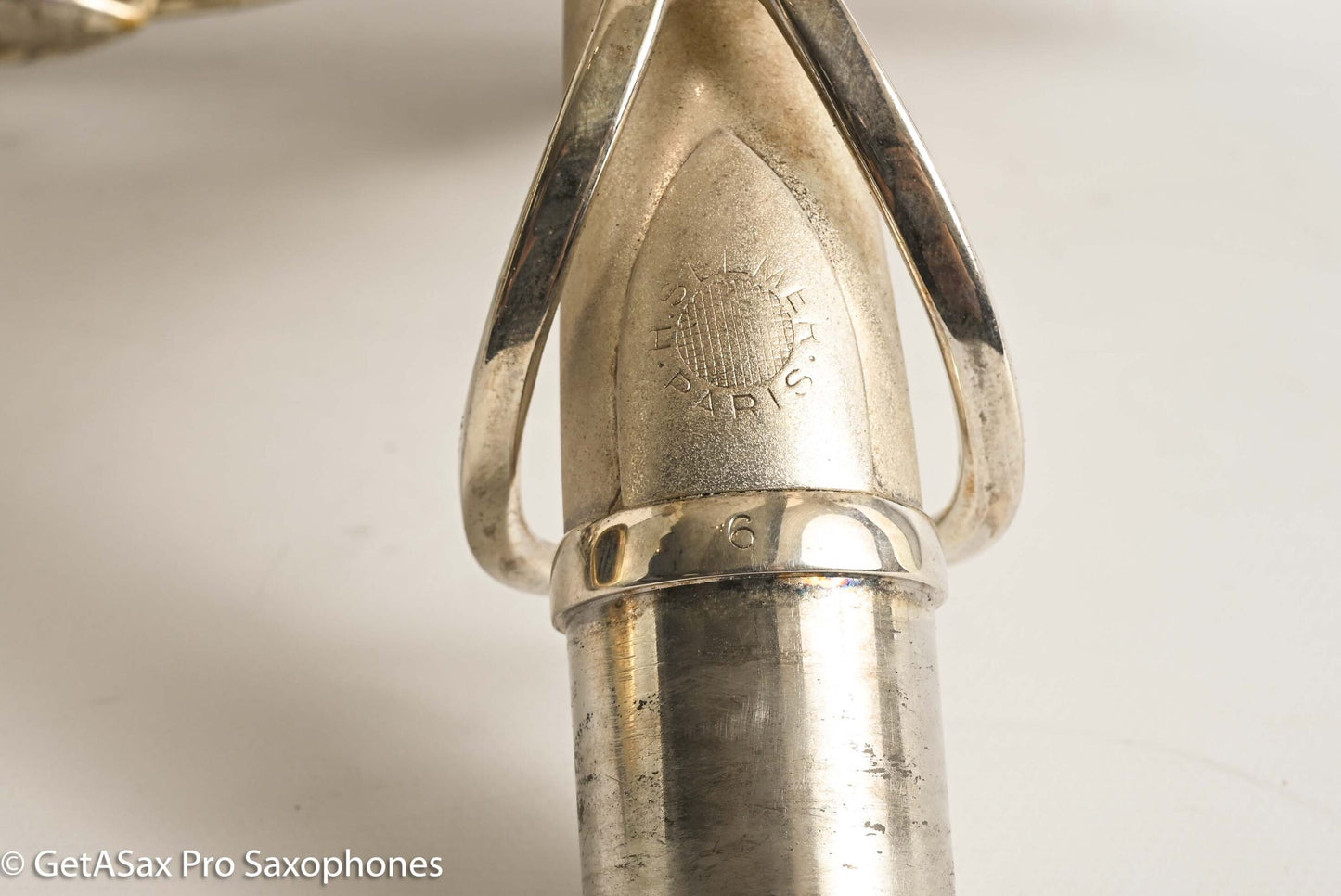 Selmer Cigar Cutter Alto Original Satin Silver Plate Mark VI Neck 14922