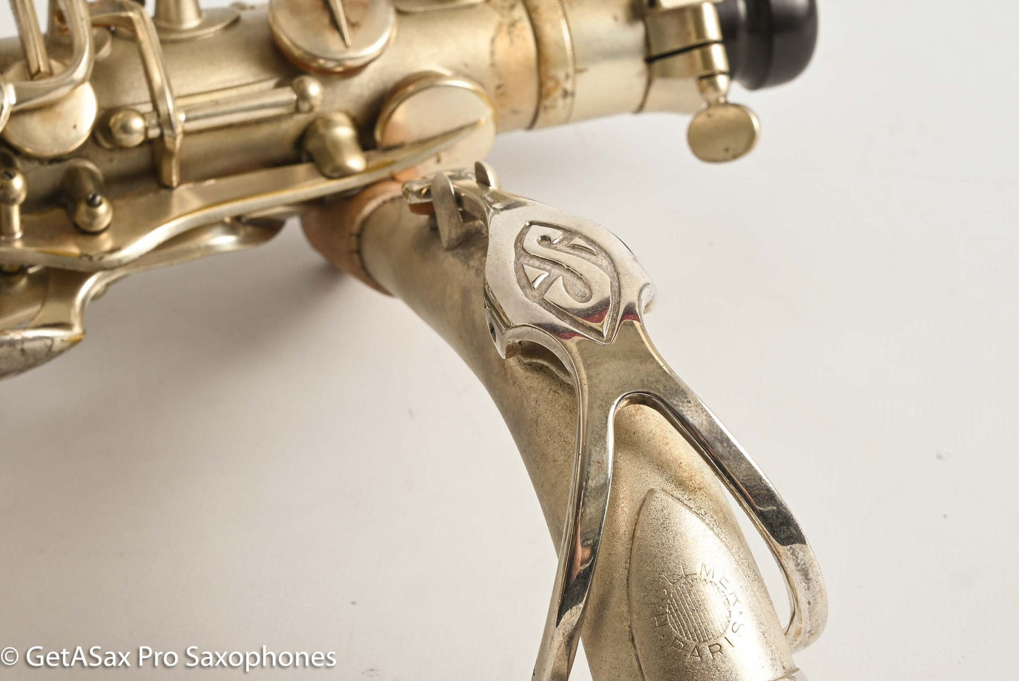 Selmer Cigar Cutter Alto Original Satin Silver Plate Mark VI Neck 14922