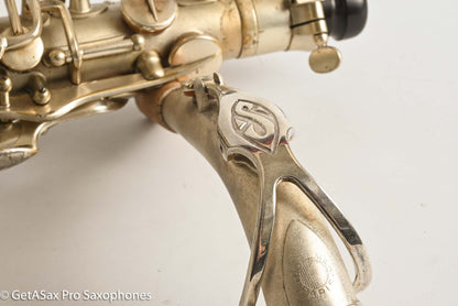 Selmer Cigar Cutter Alto Original Satin Silver Plate Mark VI Neck 14922