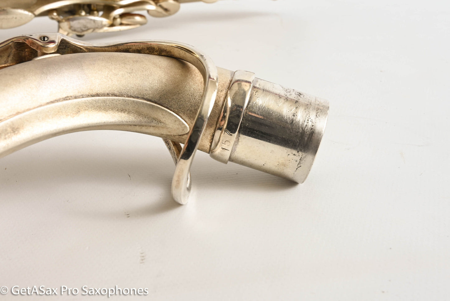 Selmer Cigar Cutter Alto Original Satin Silver Plate Mark VI Neck 14922