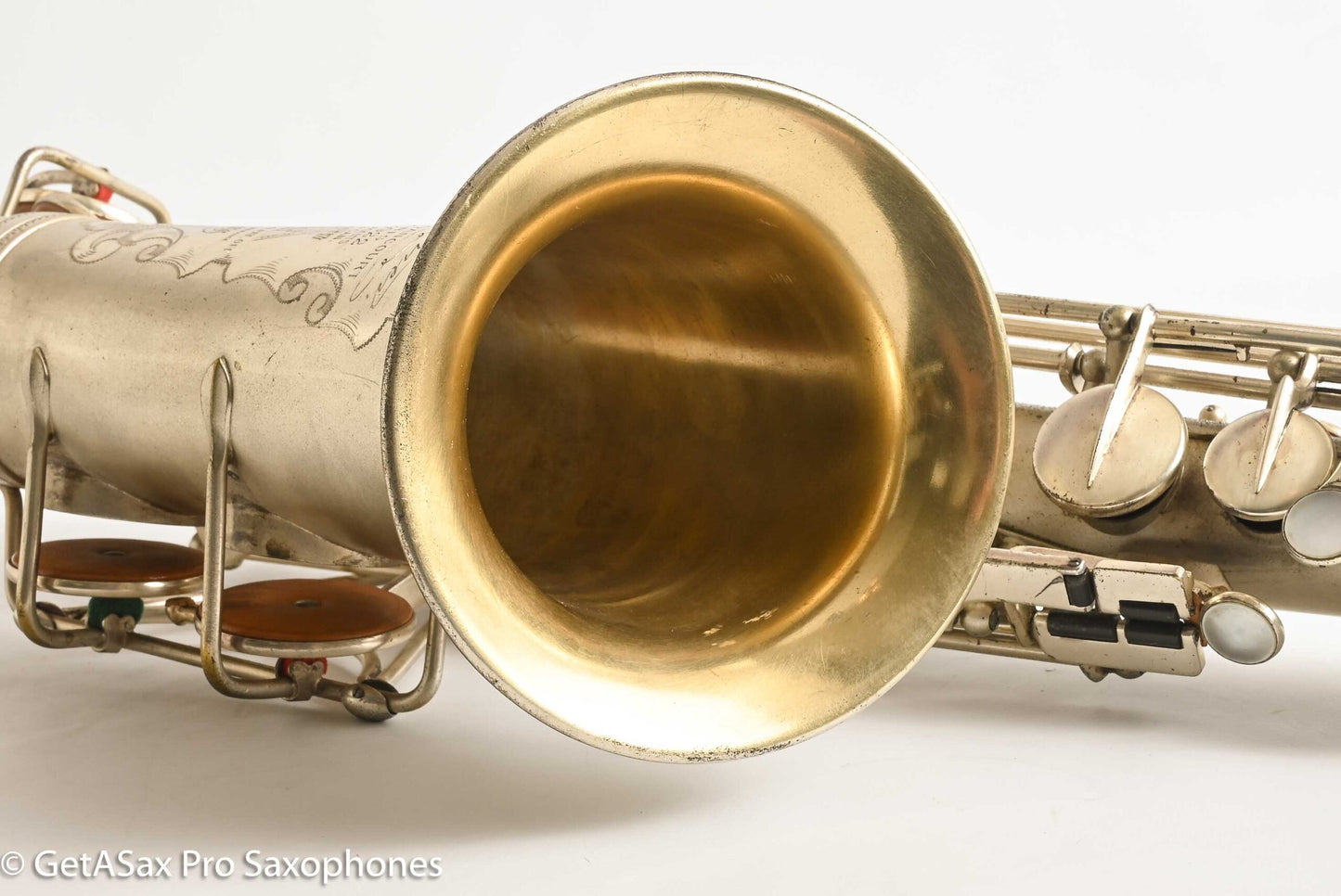 Selmer Cigar Cutter Alto Original Satin Silver Plate Mark VI Neck 14922