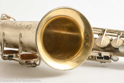 Selmer Cigar Cutter Alto Original Satin Silver Plate Mark VI Neck 14922