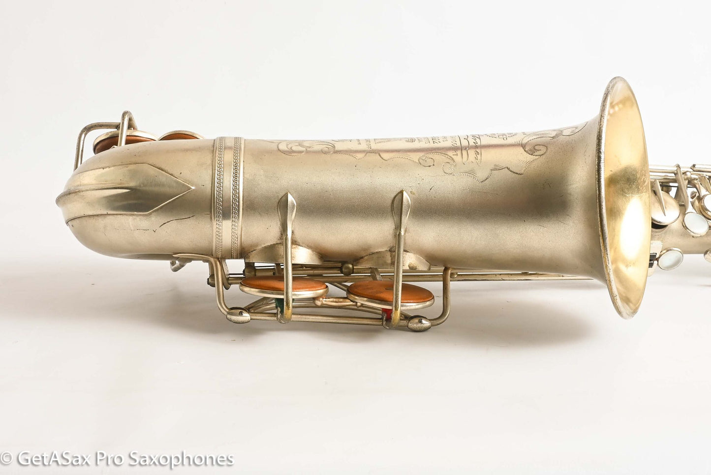 Selmer Cigar Cutter Alto Original Satin Silver Plate Mark VI Neck 14922