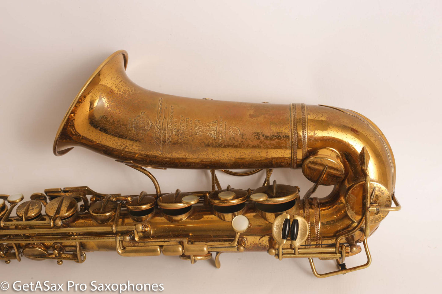 Selmer Super Sax Cigar Cutter Alto Original Lacquer Fresh Overhaul Exceptional! 16757