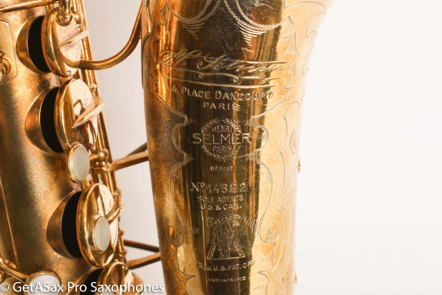 Selmer Cigar Cutter Super Sax Alto Original Gold Plate Near Mint Low Miles Matt Stohrer Overhaul