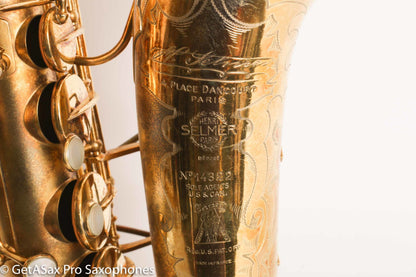 Selmer Cigar Cutter Super Sax Alto Original Gold Plate Near Mint Low Miles Matt Stohrer Overhaul