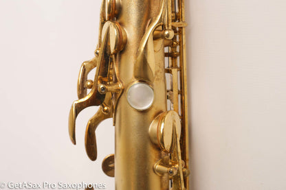 Selmer Cigar Cutter Super Sax Alto Original Gold Plate Near Mint Low Miles Matt Stohrer Overhaul