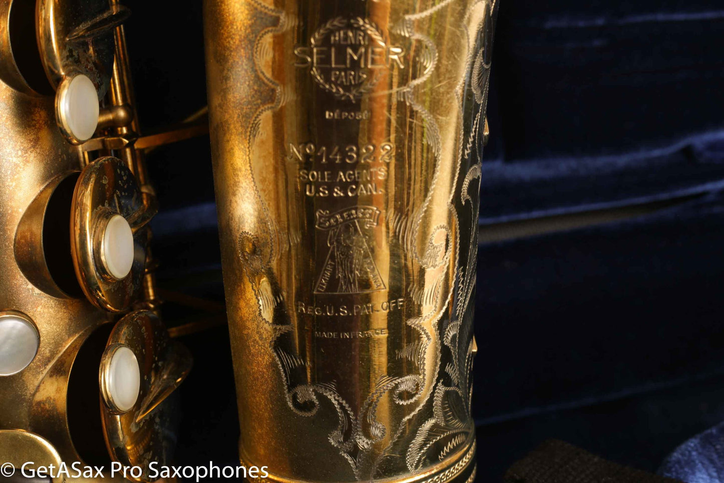 Selmer Cigar Cutter Super Sax Alto Original Gold Plate Near Mint Low Miles Matt Stohrer Overhaul