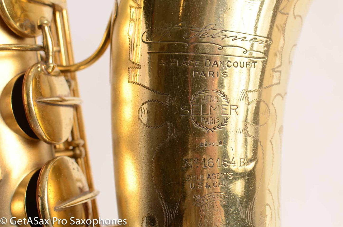 Selmer ORIGINAL Gold Plate Tenor Sax 16164B Coleman Hawkins Al Cohn Sal Nistico