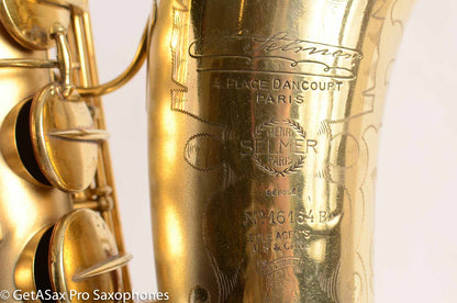 Selmer ORIGINAL Gold Plate Tenor Sax 16164B Coleman Hawkins Al Cohn Sal Nistico