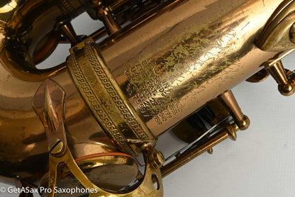 Selmer Mark VI Alto 1958 Original Lacquer American Engraved Fair Condition 75697