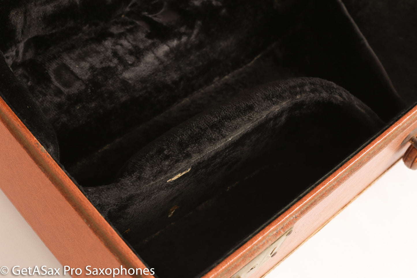 Selmer Mark VI Alto Case Only 1954-1956 Chesterfield with Latches Orange Leather Exc Cond