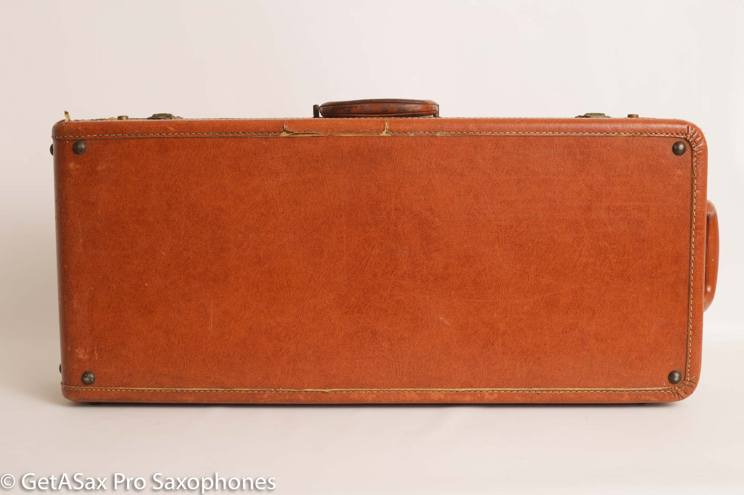 Selmer Mark VI Alto Case Only 1954-1956 Chesterfield with Latches Orange Leather Exc Cond