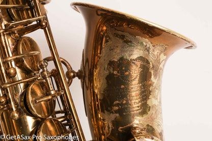Selmer Mark VI Alto Original Lacquer 1954 One Owner Fresh Overhaul