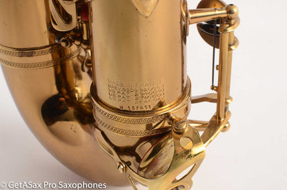 Selmer Mark VI Alto Saxophone 137451 American Engraved Recent Overhaul Excellent Condition Medium Bow