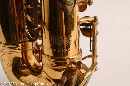 Selmer Mark VI Alto Saxophone 1973 Original Lacquer American Engraved Great Deal 214844